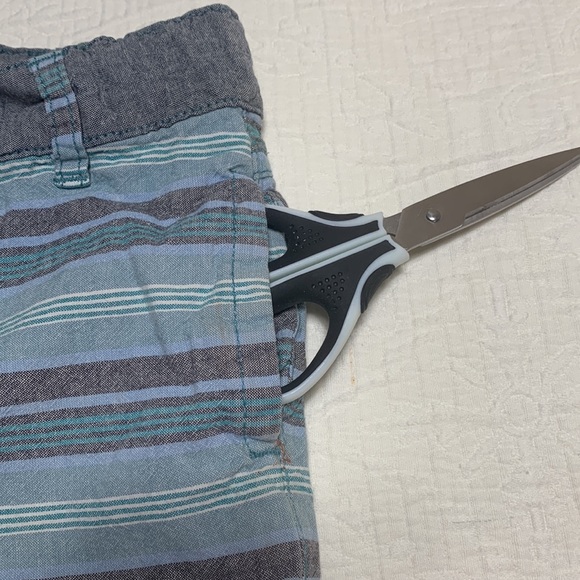 3T (6/$20) Teal Cotton Striped Shorts by Cherokee - Picture 6 of 15